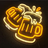 Néon décoratif “Pintes de bières” pour bar, restaurant ou salon – enseigne lumineuse ambiance pub