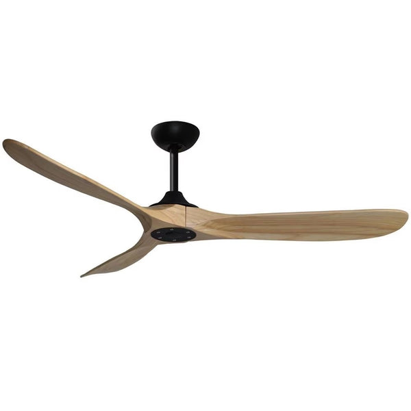 Ventilateur Plafond DC Réversible Silencieux en Bois Avec ou Sans Lumière, Télécommande - EXQUIO