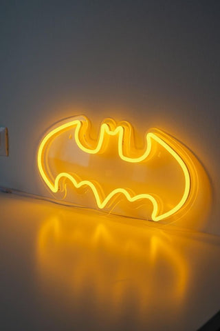 Néon Batman LED mural – Lampe décorative geek pour chambre ou salon