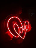 Néon LOVE graffiti, lampe décorative LED Amour