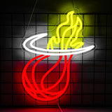 Néon LED Miami Heat – Décoration Murale USB pour Passionnés de Basketball