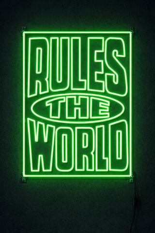 Néon Décoratif - Corteiz Rules the World