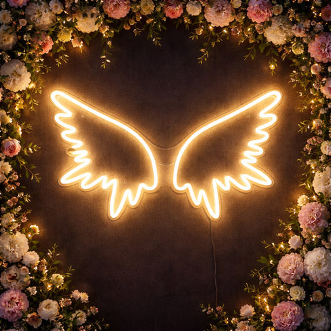 Néon Décoratif LED - Paire d'Ailes