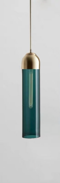 Suspension Cylindrique Colorée Minimaliste en Verre - GIZEH