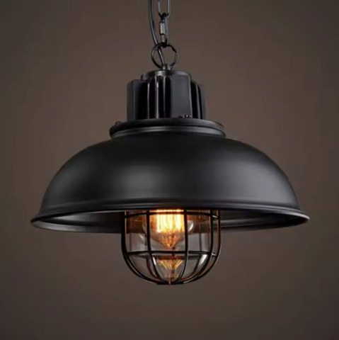 Classic Industrial Pendant Light Red, Blue, Black