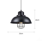 Classic Industrial Pendant Light Red, Blue, Black