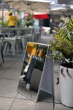 Chevalet Stop-Trottoir Finition Miroir À Personnaliser - VPL02