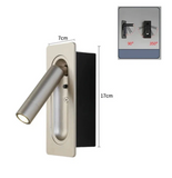 Commande V. Benichou - Lot de 6 pièces - Lampe de Lecture, Applique Encastrable Murale LED Réglable - 90° & 350°