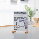 Présentoir Stop Trottoir Double Face Sur Mesure — Rack d'Exposition Sol au Plafond