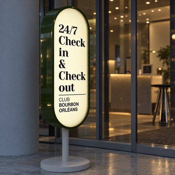 Stop Trottor Lumineux Personnalisable, Signalétique Sur Pied pour Commerces, Restaurants, Hôtels - YPS01