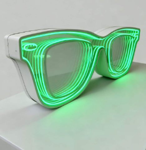 Enseigne Drapeau Lumineuse Miroir Infini pour Opticien 95 cm