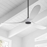 Ventilateur Plafond DC Réversible Silencieux en Bois Avec ou Sans Lumière, Télécommande - EXQUIO