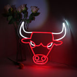 Néon LED Chicago Bulls – Décoration Murale USB pour Fans de Basketball