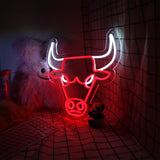 Néon LED Chicago Bulls – Décoration Murale USB pour Fans de Basketball