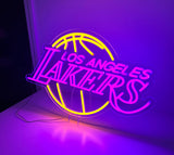 Néon LED Los Angeles Lakers – Décoration Murale USB pour fans de Basketball