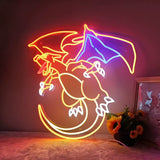 Néon LED Pokémon Dracaufeu – Décoration murale USB Charizard pour fans Pokémon