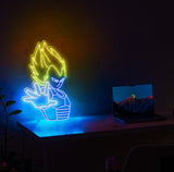 Néon LED Vegeta Dragon Ball – Néon Manga USB Décoration Murale Anime HD