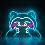 Néon LED Pokémon Ronflex – Décoration Murale USB pour Chambre de fan Pokémon
