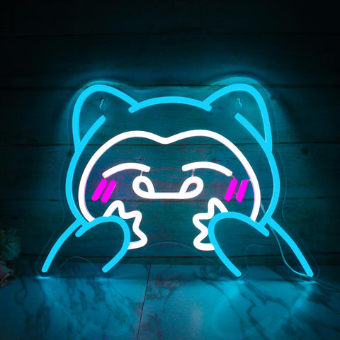 Néon LED Pokémon Ronflex – Décoration Murale USB pour Chambre de fan Pokémon