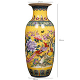 Vase Traditionnel Chinois en Céramique - Décoration Vintage