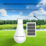 LED Lampe Solaire Extérieure Étanche - Ampoule Portable avec Télécommande - IP65