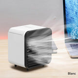 Mini climatiseur portable USB rechargeable 3 vitesses, ventilateur de bureau