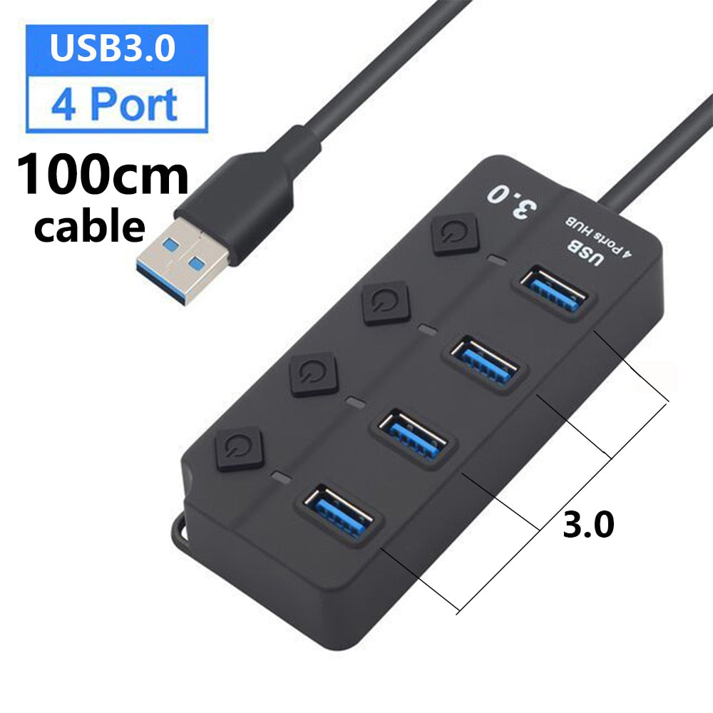 Hub USB 4 Ports Multiprise - Testé OK - Occasion