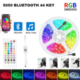 Ruban Étanche RGB LED 5050, ruban mural 12V Tira Alexa Wifi Bluetooth