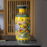 Vase Traditionnel Chinois en Céramique - Décoration Vintage