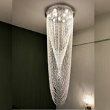 Lustre Moderne LED Style Nordique en Rideaux de Perles de Verre - VANITY