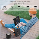 Centrale Électrique Portable 200W 172Wh - Générateur Solaire 48000mAh