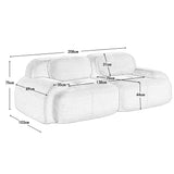Canapé 2 Places en Velours Côtelé Vert Modulable et Combinable avec Accoudoirs pour le Salon
