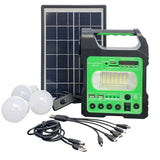 Kit d'Éclairage Solaire de Secours 25W - 3 Ampoules LED pour Camping et Urgences