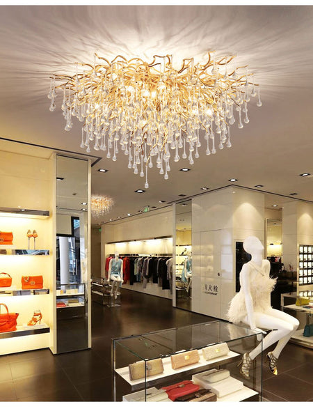 Lustre Luxe au Design Moderne Goutelettes - AMMANIA