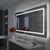 Miroir Extra-Large Rétroéclairé Rectangle pour Salle de bain, Anti-Buée