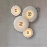 Applique Murale Marbre & Cuivre LED — Design Circulaire Nordique et Luxe pour Salon, Chambre & Entrée