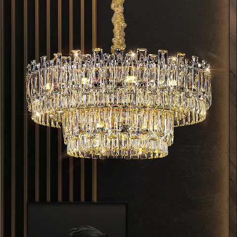 Lustre De Style Moderne et Simpliste en Cristal Scintillant - PALAZZO