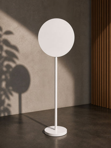 Totem de signalétique design en kit - Panneau rond, Personnalisable en kit - STPRND-001