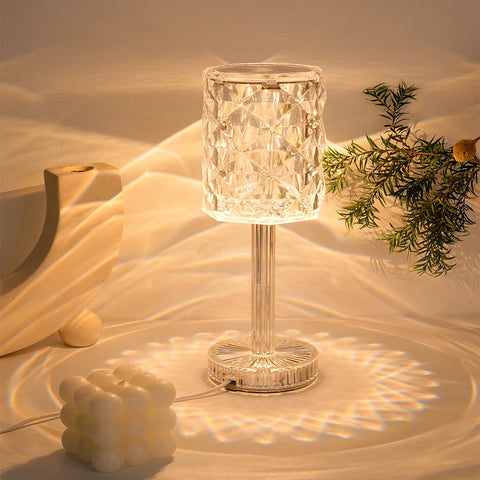 Lampe de Table avec Abat-Jour à Facettes - ASSYA