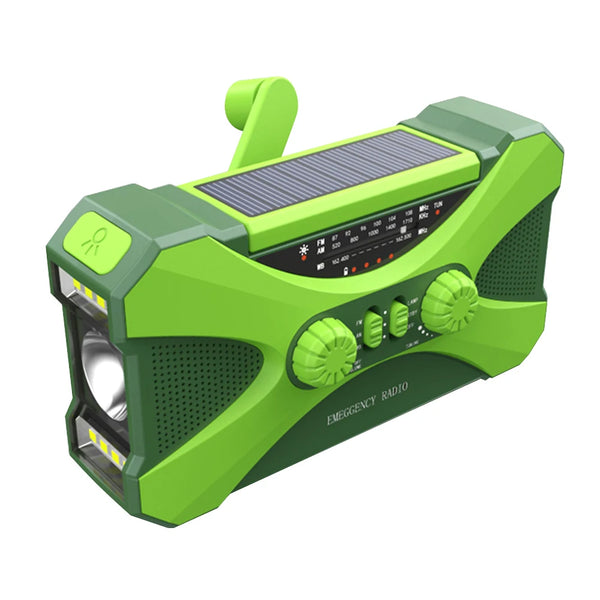 Radio d’urgence solaire 10000mAh – AM/FM/NOAA, lampe LED, chargeur USB