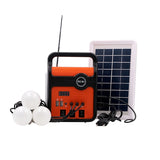 Kit d'Éclairage Solaire de Secours 25W - 3 Ampoules LED pour Camping et Urgences