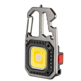 Lampe Torche LED Compacte Rechargeable - 6 Modes d'Éclairage - USB-C - Porte-clés Étanche
