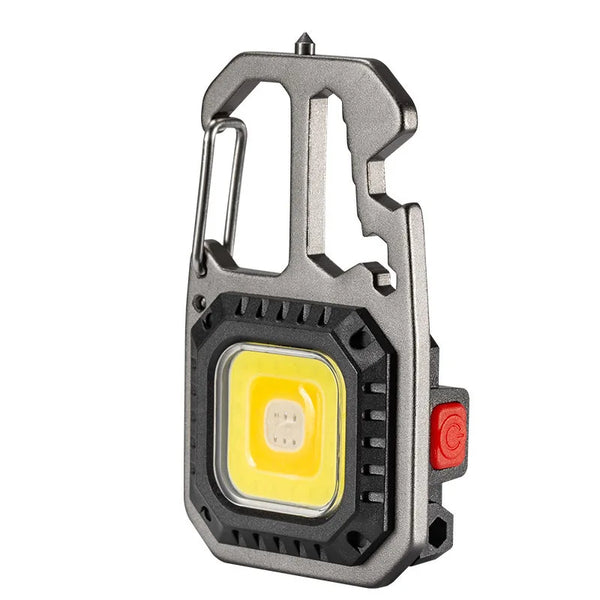 Lampe Torche LED Compacte Rechargeable - 6 Modes d'Éclairage - USB-C - Porte-clés Étanche