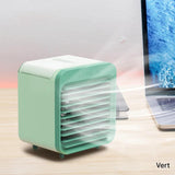 Mini climatiseur portable USB rechargeable 3 vitesses, ventilateur de bureau