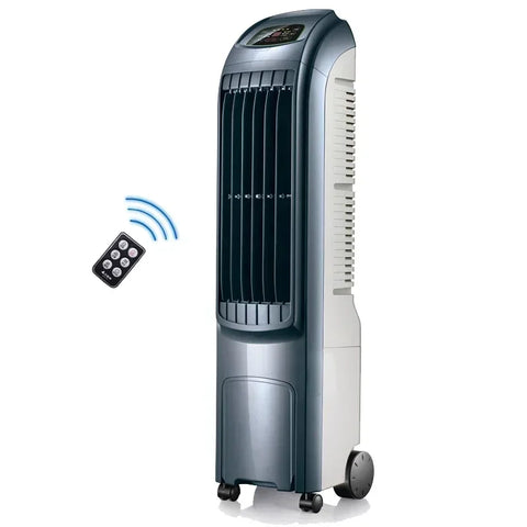 Ventilateur Refroidissant et Humidificateur 2-en-1 – Silencieux, Puissant et Économique pour Salon et Chambre