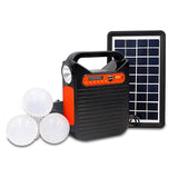 Kit d'Éclairage Solaire de Secours 25W - 3 Ampoules LED pour Camping et Urgences