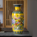 Vase Traditionnel Chinois en Céramique - Décoration Vintage