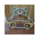 Néon LED Pokémon Ronflex – Décoration Murale USB pour Chambre de fan Pokémon