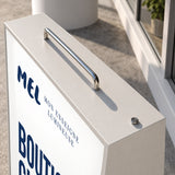 Customizable Double-Sided Sidewalk Sign Wireless Illuminated & Rechargeable - MEL01