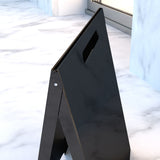 Chevalet personnalisable, panneau stop trottoir pliable, double face finition miroir - MCST-01